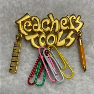 Tona Colorful Teacher's Tools Pin/Brooch